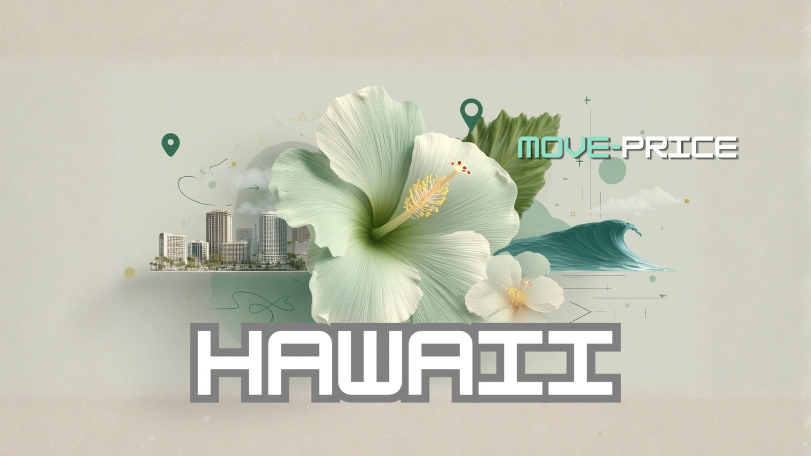 Hawaii moving illustration