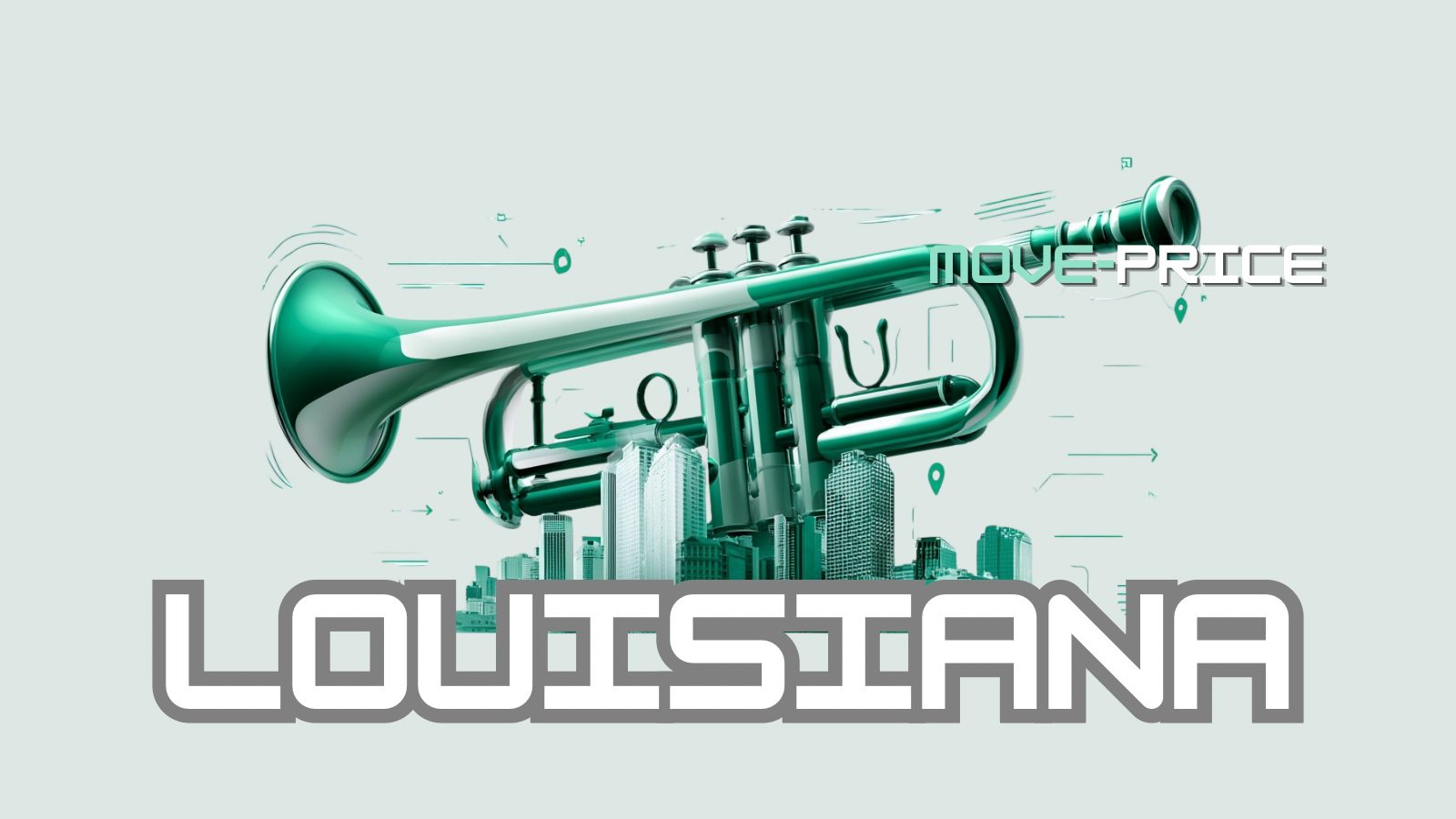 Louisiana moving illustration